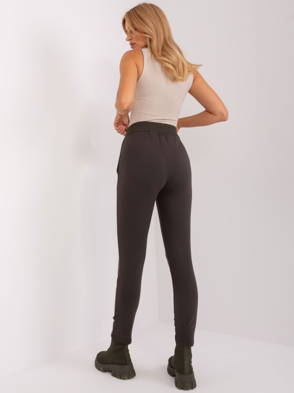 Spodnie dresowe-RV-DR-9023.49P-ciemny khaki 2