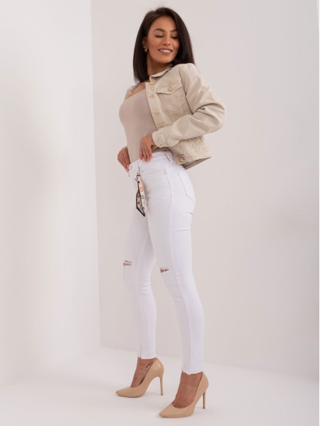 Spodnie jeans-PM-SP-J1273-1.68-biały