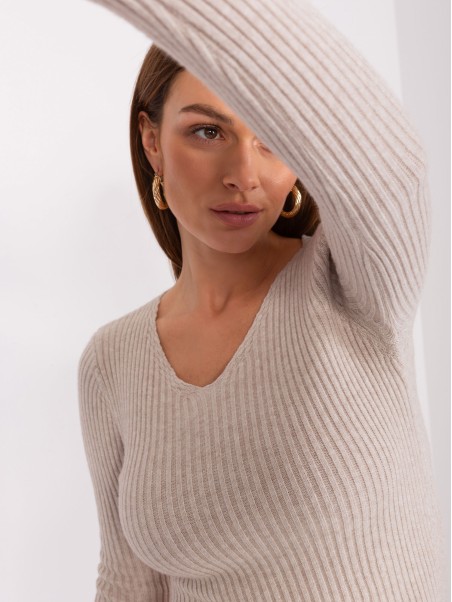 Sweter-PM-SW-WJ92927A.31-beżowy