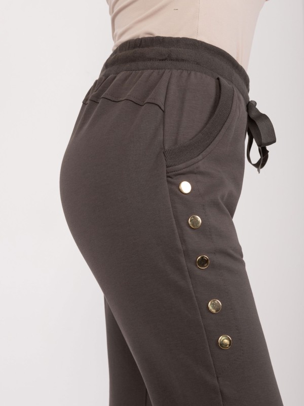Spodnie dresowe-RV-DR-7887.97-ciemny khaki