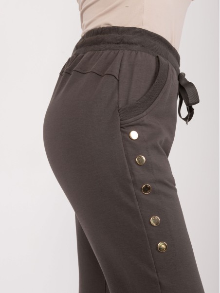 Spodnie dresowe-RV-DR-7887.97-ciemny khaki