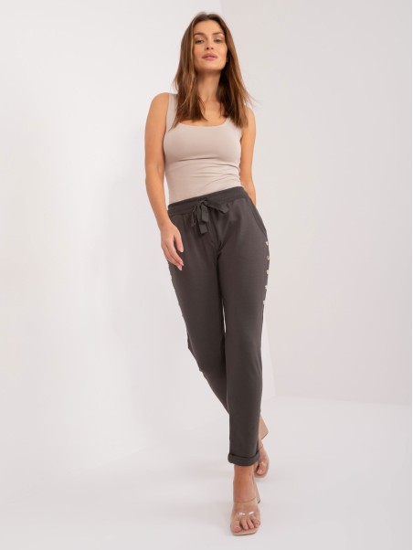 Spodnie dresowe-RV-DR-7887.97-ciemny khaki