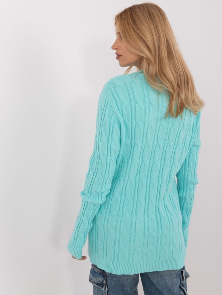 Sweter-AT-SW-2343.88-mietowy