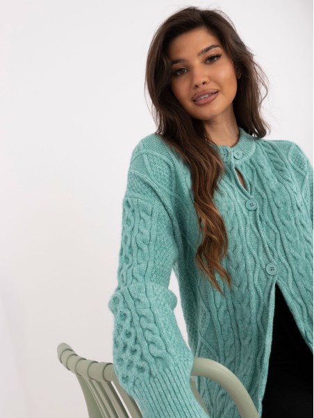 Sweter-AT-SW-23525.21-mietowy
