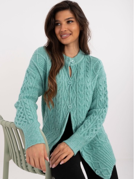 Sweter-AT-SW-23525.21-mietowy