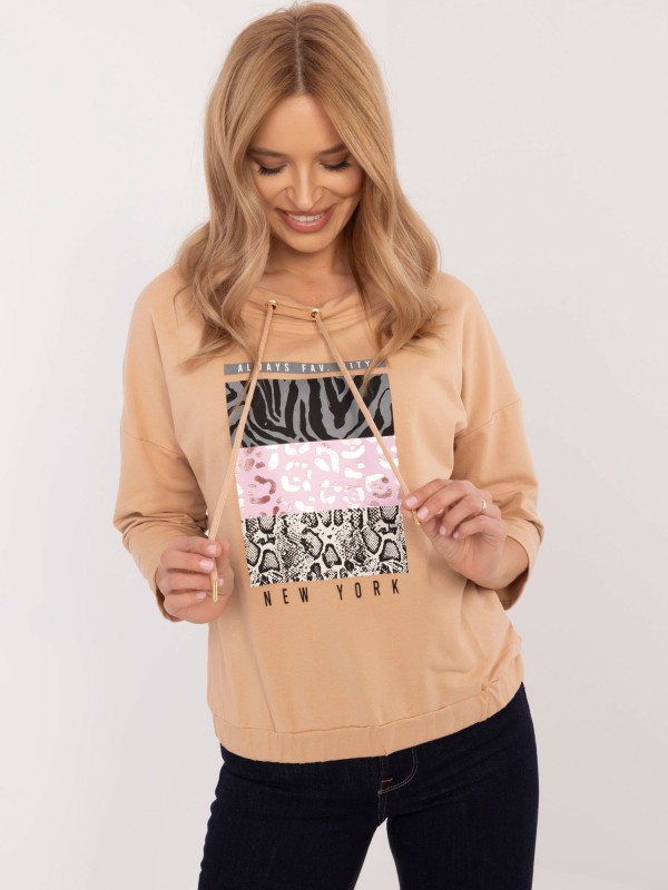Bluzka-CLM-BZ-1270.39P-camelowy 2