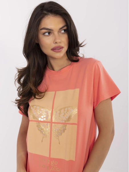 T-shirt-CLM-TS-1704.85-koralowy