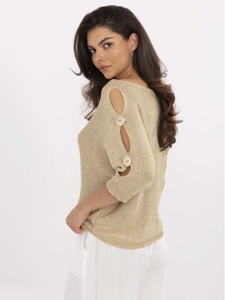 Sweter-MI-SW-1604.85-złoty