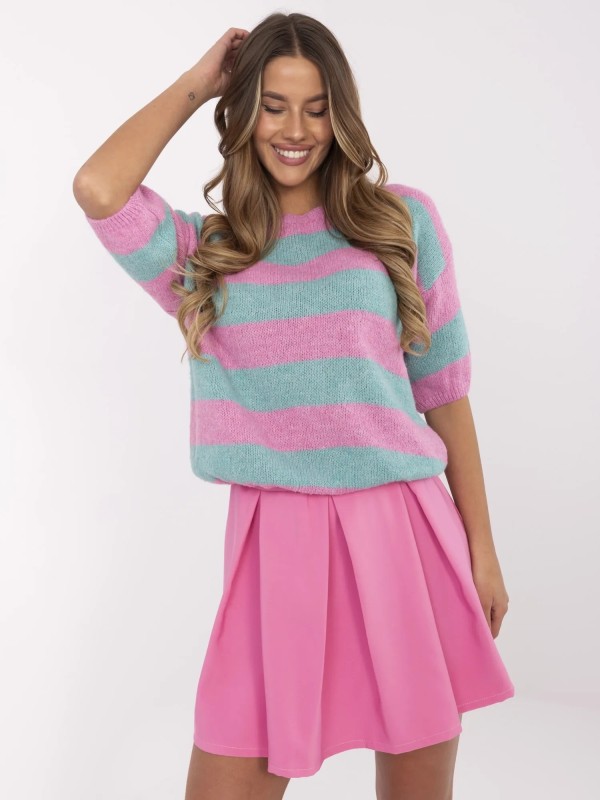 Sweter-MI-SW-2503.84-mietowy 2