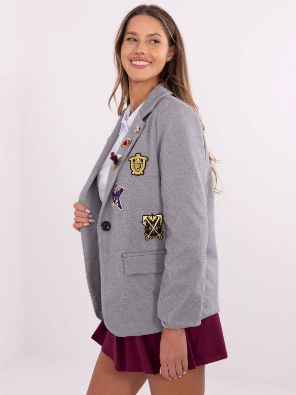 Švarkas-DHJ-MA-A8770.47P-pilka