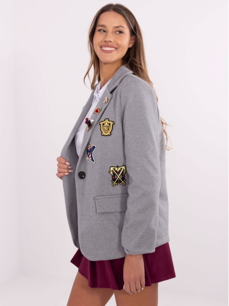 Švarkas-DHJ-MA-A8770.47P-pilka