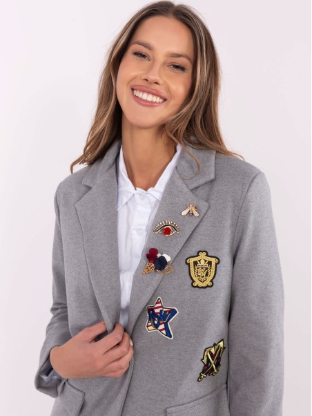 Švarkas-DHJ-MA-A8770.47P-pilka