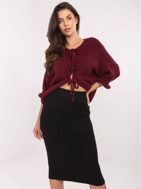 Sweter-MI-SW-2911.91-bordowy