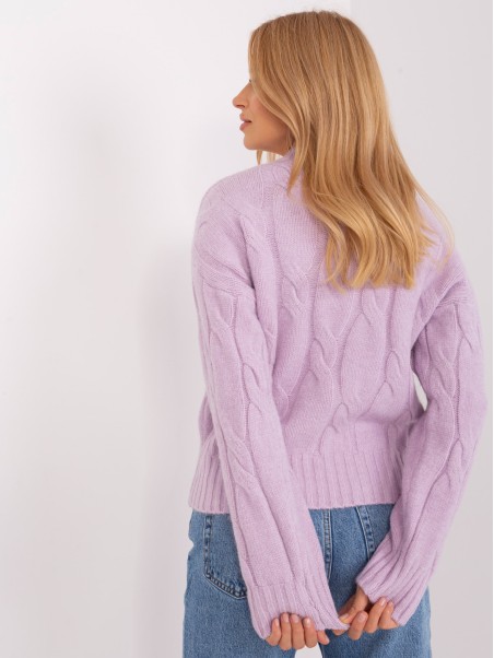 Sweter-AT-SW-0146.10P-jasny fioletowy