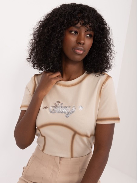 T-shirt-NM-TS-DDD654.60-beżowy