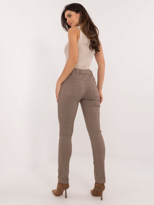 Spodnie-DHJ-SP-21258.32-ciemny bezowy 2