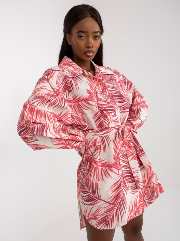 Sukienka-LK-SK-508943.16P-koralowy 2