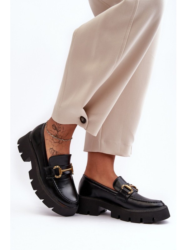 Moteriški batai su juoda Peuria puošmena