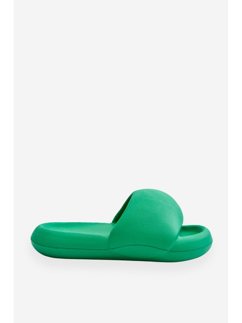 Women's Lightweight Foam Platform Slippers Green Milton