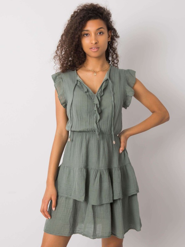 Sukienka-TW-SK-BI-26594.36P-khaki