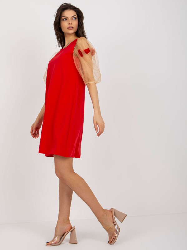 Sukienka-LK-SK-506733.85-czerwony 2