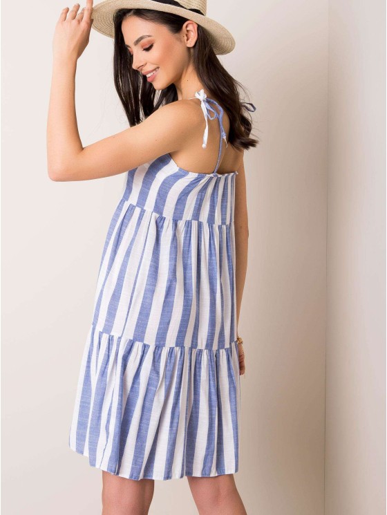 Suknelė-LK-SK-507684.14-balta-mėlyna 2