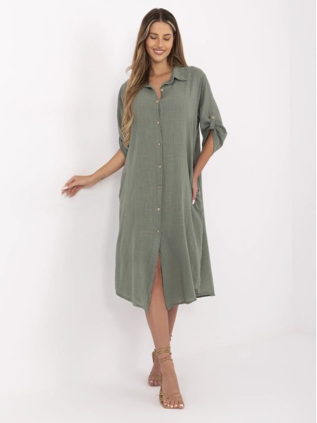 Sukienka-TW-SK-BI-24135.81-khaki