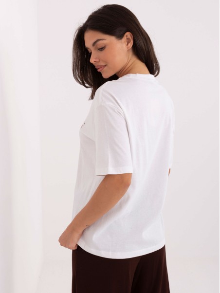 T-shirt-D12083AI02799A-biało-różowy