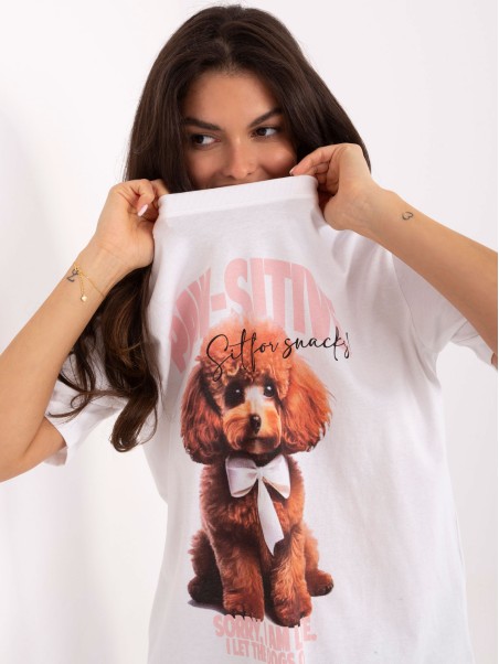 T-shirt-D12083AI02799A-biało-różowy