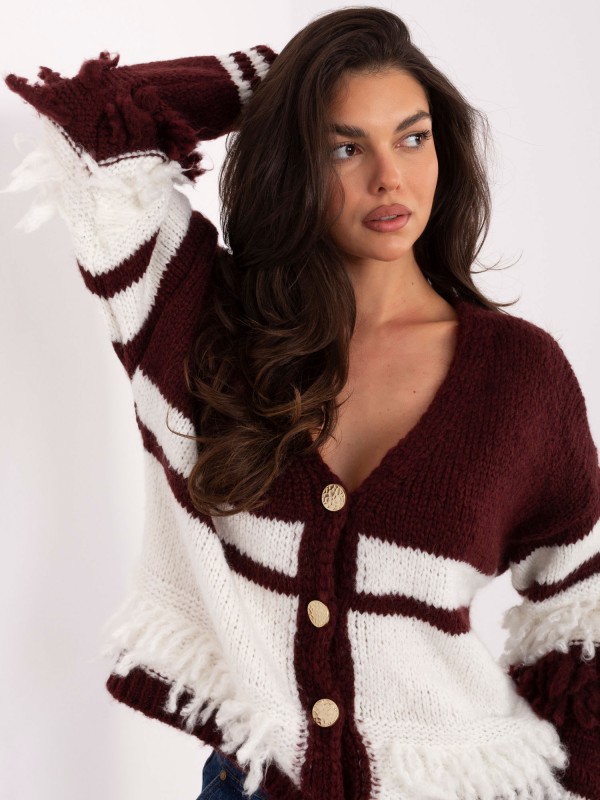 Sweter-MI-SW-3211.31-bordowy 2