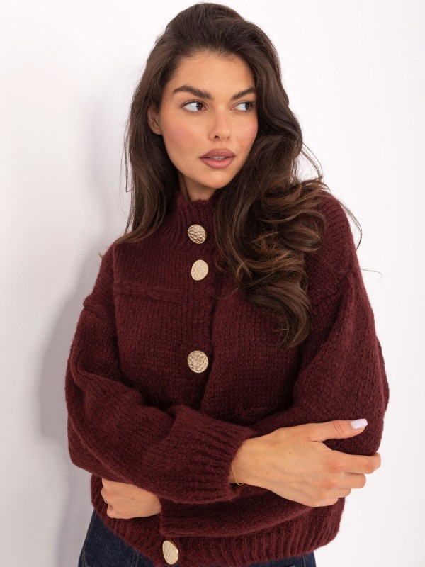 Sweter-MI-SW-WM218.02-bordowy