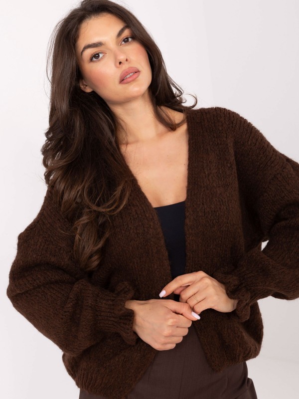 Sweter-MI-SW-0904.82-ciemny brązowy 2