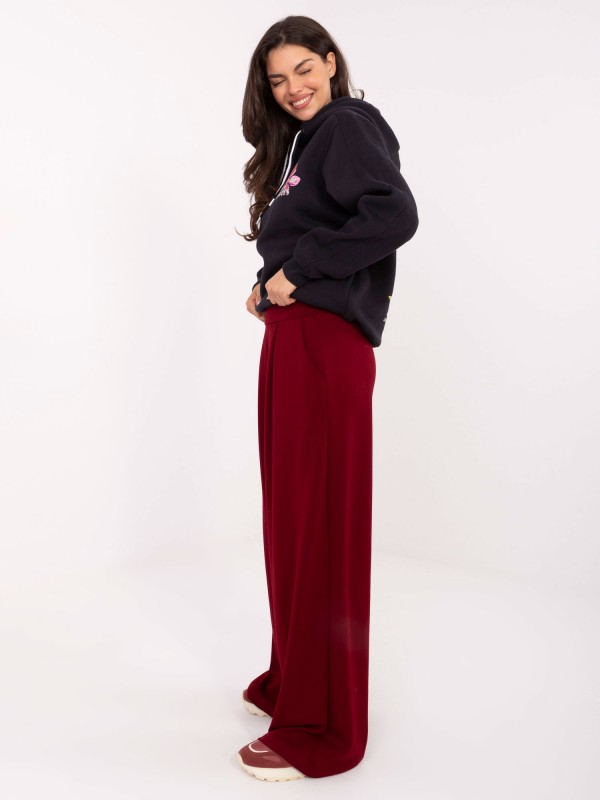 Spodnie dresowe-RV-DR-A613.69-bordowy 2