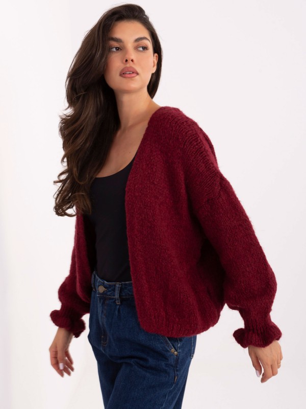 Sweter-MI-SW-0904.82-bordowy