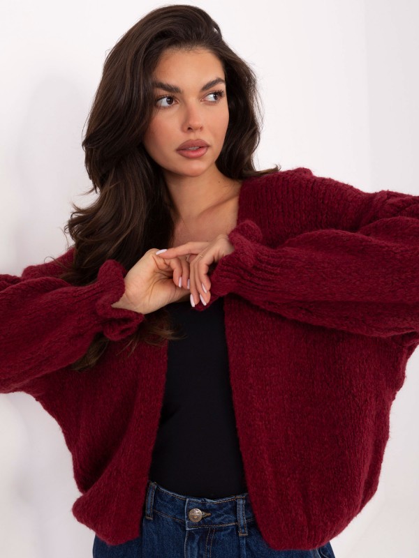 Megztinis-MI-SW-0904.82-bordo spalvos