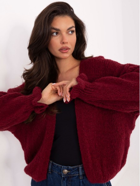 Megztinis-MI-SW-0904.82-bordo spalvos