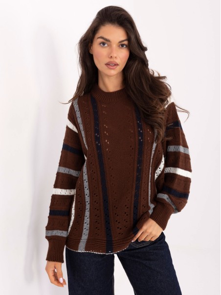 Sweter-IT-SW-93115.13-brązowy