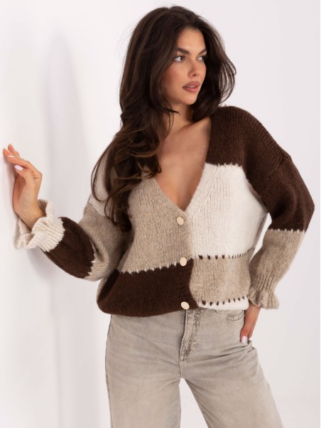 Sweter-MI-SW-0903.87-brązowy