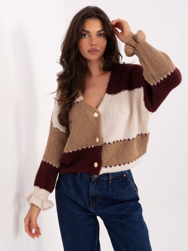 Sweter-MI-SW-0903.87-bordowy