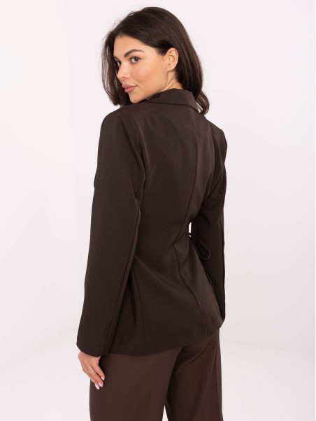 Švarkas-MI-MA-A5162.21-tamsiai ruda