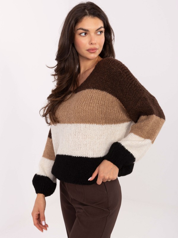 Sweter-MI-SW-0409.85-brązowy