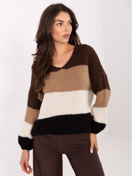 Sweter-MI-SW-0409.85-brązowy
