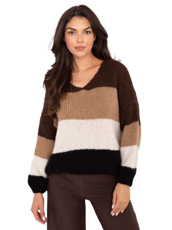 Sweter-MI-SW-0409.85-brązowy