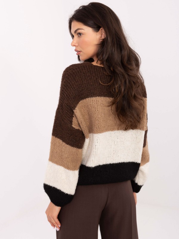 Sweter-MI-SW-0409.85-brązowy