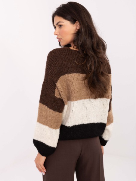 Sweter-MI-SW-0409.85-brązowy