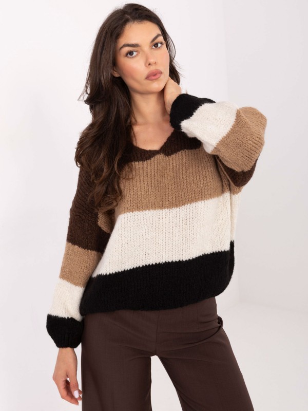 Sweter-MI-SW-0409.85-brązowy
