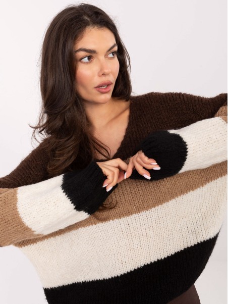Sweter-MI-SW-0409.85-brązowy