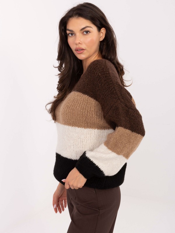 Sweter-MI-SW-0409.85-brązowy