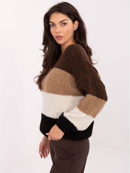Sweter-MI-SW-0409.85-brązowy