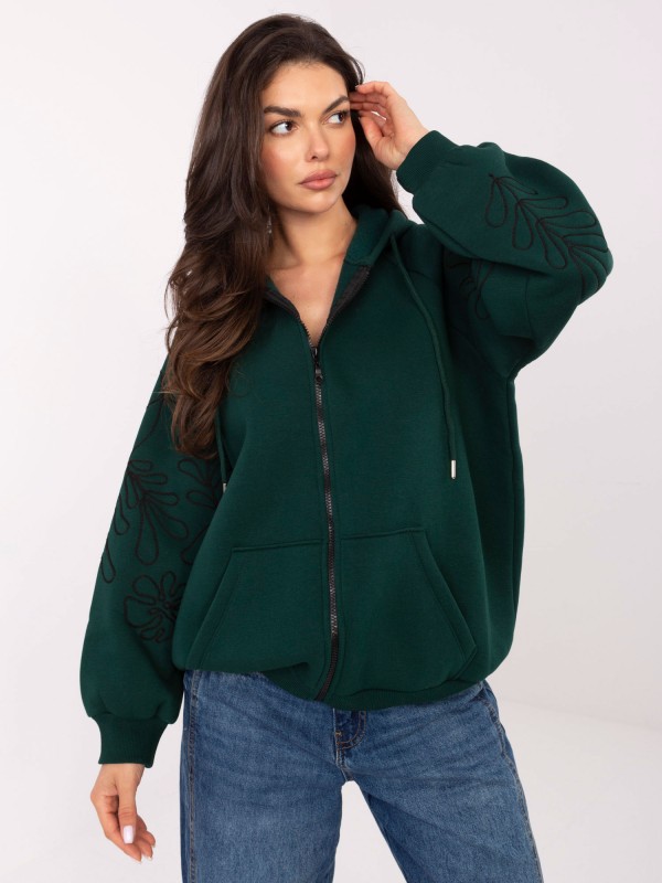 Bluza-RV-BL-A911.22-ciemny zielony